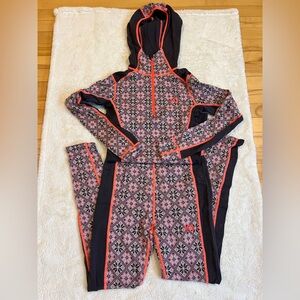 Kari Traa Dark Purple and Pink Base Layer Set